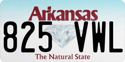 AR license plate 825VWL