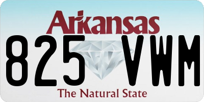 AR license plate 825VWM