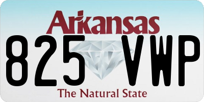 AR license plate 825VWP