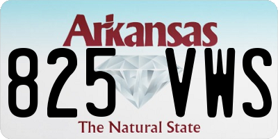 AR license plate 825VWS