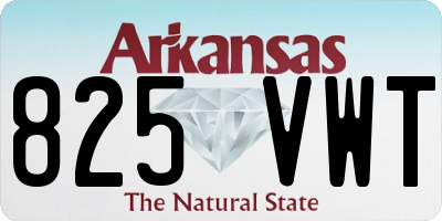 AR license plate 825VWT