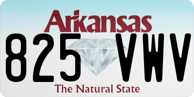 AR license plate 825VWV