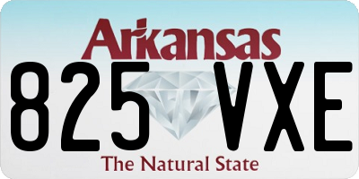 AR license plate 825VXE