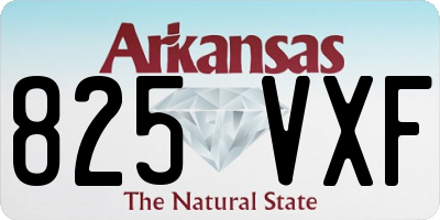 AR license plate 825VXF