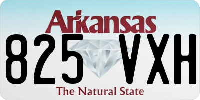 AR license plate 825VXH