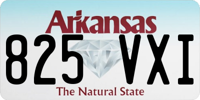 AR license plate 825VXI