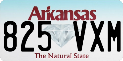 AR license plate 825VXM