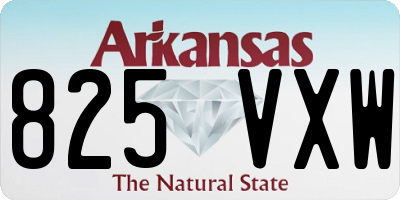 AR license plate 825VXW