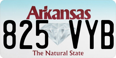 AR license plate 825VYB