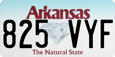 AR license plate 825VYF