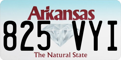 AR license plate 825VYI