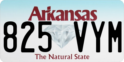 AR license plate 825VYM