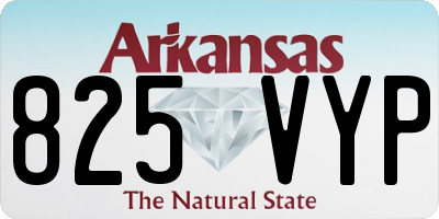 AR license plate 825VYP