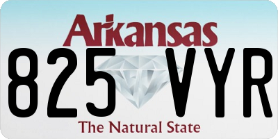 AR license plate 825VYR