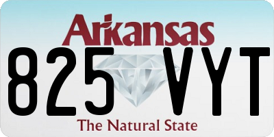 AR license plate 825VYT