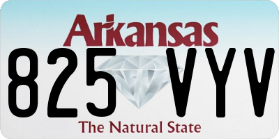 AR license plate 825VYV