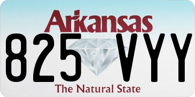 AR license plate 825VYY