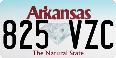AR license plate 825VZC