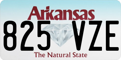 AR license plate 825VZE