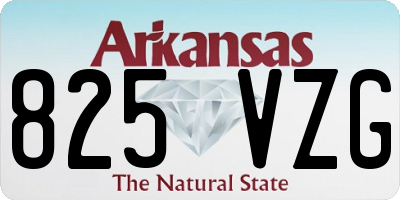 AR license plate 825VZG