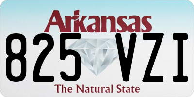 AR license plate 825VZI