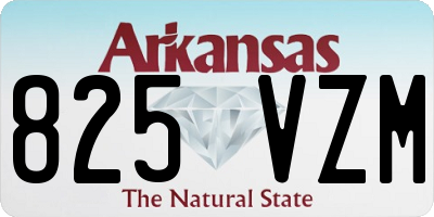 AR license plate 825VZM