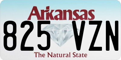 AR license plate 825VZN