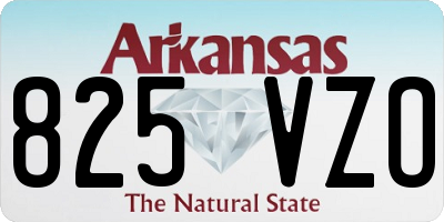 AR license plate 825VZO