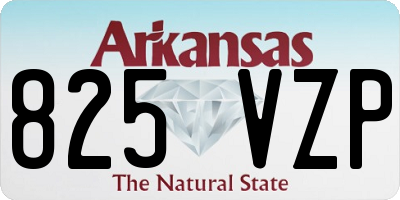 AR license plate 825VZP