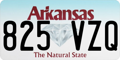 AR license plate 825VZQ