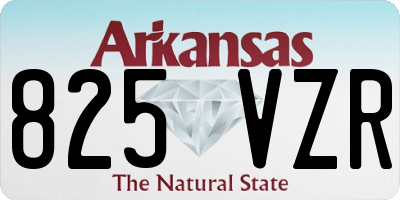 AR license plate 825VZR