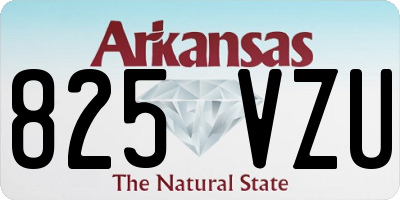 AR license plate 825VZU