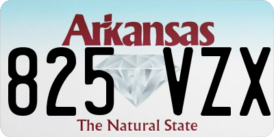 AR license plate 825VZX