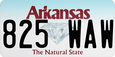 AR license plate 825WAW