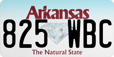 AR license plate 825WBC