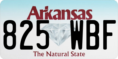 AR license plate 825WBF