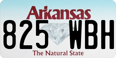 AR license plate 825WBH