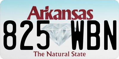 AR license plate 825WBN