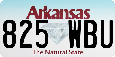 AR license plate 825WBU