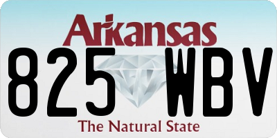 AR license plate 825WBV
