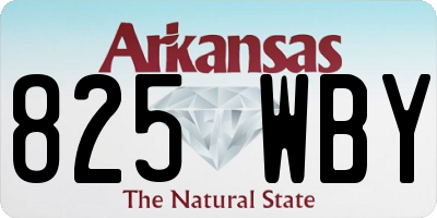 AR license plate 825WBY