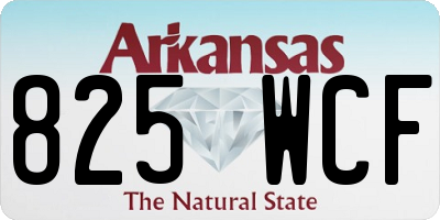 AR license plate 825WCF