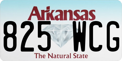 AR license plate 825WCG