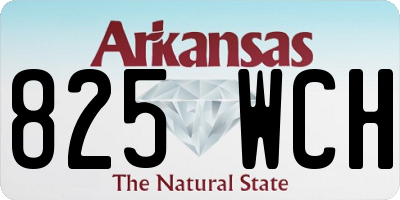 AR license plate 825WCH