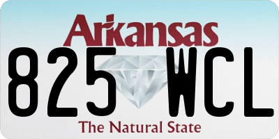 AR license plate 825WCL
