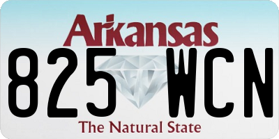 AR license plate 825WCN