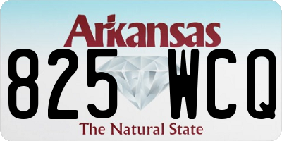 AR license plate 825WCQ