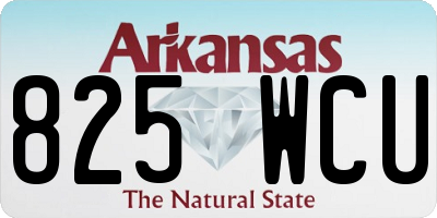 AR license plate 825WCU
