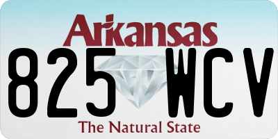 AR license plate 825WCV