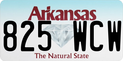 AR license plate 825WCW